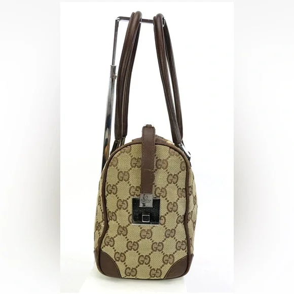 Gucci Beige and Brown Monogram Tote - Picture 3 of 16